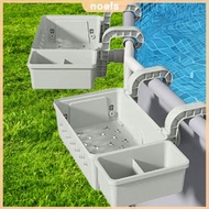 [Fast Arrival] Poolside Storage Baskets with Cup Holders Above Ground Pool Basket Ground Pool Storag