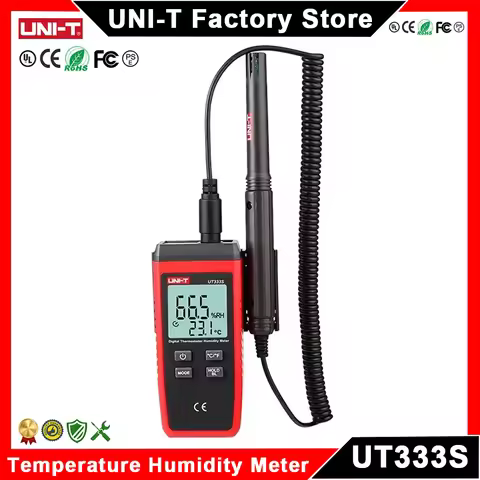 UNI-T UT333S Temperature Humidity Meter 2 in 1 Digital Thermometer Hygrometer Split Type Temperature