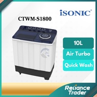 iSONIC 18KG Semi Auto Washing Machine CTWM-S1800