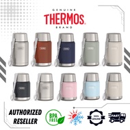 THERMOS Icon Series Insulated Food Jar with Folding Spoon (470ml / 710ml) Non-Slip Base , Leakproof