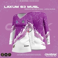 Baju Muslimah Couple Set Customized Name T-shirt Muslimah Jersey Baju Jersey Muslimah Ze Mu OMBAK Ex