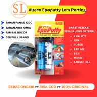 Lem Knalpot Motor Bocor Serbaguna Tahan Panas Alteco Epoputty 100gr Lem Porting Tambal Mesin Radiato