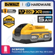 Dewalt Powerstack Lithium Ion Battery Pack 2.0V Max XR 5.0Ah | DCBP520 | Compatible with all Dewalt