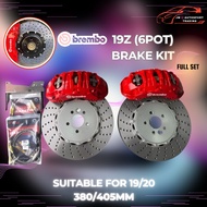 Brembo 19z 6 Big 6 pot Caliper Full Set Brake Kit❗️