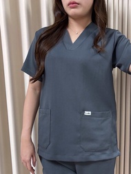 Scrudle Scrub cloudy ชุดสครับทางการแพทย์ สี Misty grey