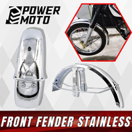 POWER MOTO FRONT FENDER STAINLESS STEEL for HD3 TMX125/CG125 RS100 STX125 BARAKO HD3 RUSI TMX155 OTA