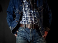 Flask Buckle Leather Belt-酒壺皮革腰帶