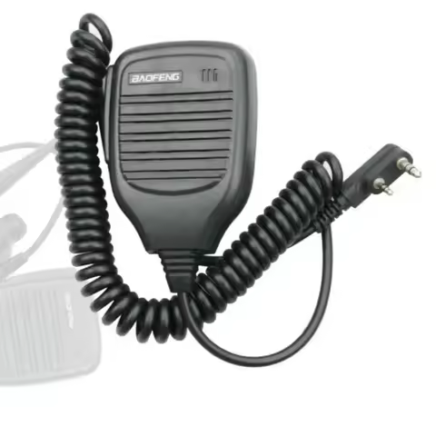Baofeng Shoulder Speaker PTT Mic Microphone for Walkie Talkie UV 5R 82 888S S9 PLUS UV-13 16 Pro, Qu