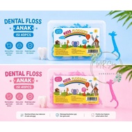 Dental Floss for Kids Flosser, 40 pcs Dental Floss