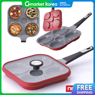 Neoflam | Steam Plus Pan / 4-Compartment Egg Frying Divided Frying Pan