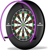 Mission Darts Torus 270 | Dart Board LED Lighting System with Easy Access to Dartboard Area for Unre
