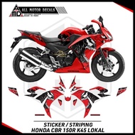 LOKAL Honda Cbr 150r K45A Striping Local K45 Livery Venom/, Local Cbr150r k45 Motorcycle Decal Cbr k