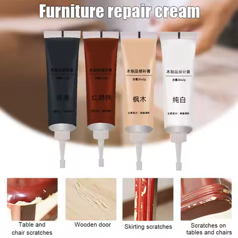 Wood Repair Paste Putty Repair Fillers Coating Filler for Wood Floor Paint Fill Fix Wood Furniture D