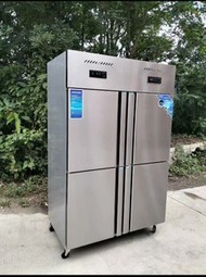 廚房不鏽鋼雪櫃 冰櫃#立式四門急凍櫃 冷藏冷凍 企身加厚不鏽鋼雙門refrigerator
