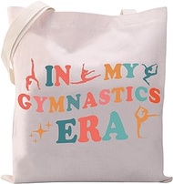 XYANFA In My Gymnastics Era Tote Bag Gymnastics Coach Mom Girl Tote Bag Gymnast Gifts Gymnast Stuff Handbag Shopping Bag