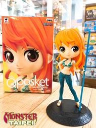 BANPRESTO 景品 Q posket 《海賊王》娜美 特別色版本 大眼Q版人偶 代理商版