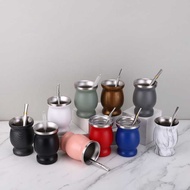 304 Stainless Steel 8oz Stainless Steel Madai Tea Cup Gourd-Shaped Insulated Cup Mini Gourd Cup