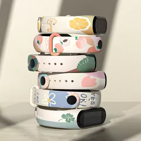 Silicone Strap For Xiaomi Mi Band 7 6 5 4 3 SmartWatch Band Accessories For Xiaomi mi band 7 6 Wrist
