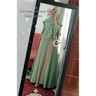 Model terbaru Athata/zeevaya set syari bahan ity crepe /gamis