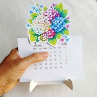 3D Embossed Flower Calendar 2026 | Calendar 2026 Desk Decoration | Mit Print