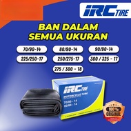IRC TUBE INNER TYRE ALL SIZES Ring 14 17 18 60/80 70/90 80/90 90/90 225 250 275 300 325 R 14 17 18 I