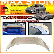 TOYOTA GR86 SUBARU BRZ 2022+ V STYLE SPOILER DUCKTAIL GR 86 GR-86 BRZ V STYLE BODYKIT REAR BOOT SPOI