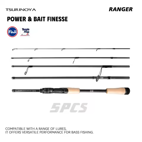 TSURINOYA Power&BFS RANGER 2.08m 2.09m 2.21m Travel 5 pcs L-ML、ML-M FUJI A Guide Action F Carbon Spi
