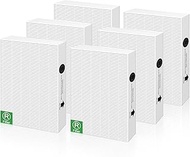 Air Purifier Filter Replacement for Honeywell, Filter R HEPA Filter Replacement for Honeywell HPA100 HPA200 HPA300 Series Air Purifier, Compare to HRF-R, 6 Pack