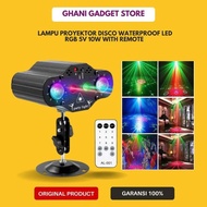 Disco Stage Laser Projector Light Waterproof Waterproof LED RGB 5V 10W Remote ks