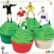 TEAMY Set of 9 Soccer Toppers 9 Soccer Players DIY Cake Decorations for Birthday Cake