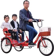 Home Office 20 Inch Foldable Seniors Adult 3 Wheel Bikes Cruise Trike Tricycle Manpower Pedal with Shopping Exercise Basket and Back Seat Three-Wheeled Bicycles