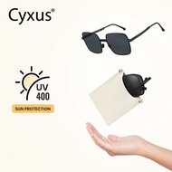CYXUS Polarized Folding Sunglasses Men's Ladies Square Frame Large Frame UV400 Protection Outdoor Dr