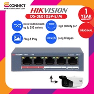 HIKVISION Network Switch DS-3E0105P-E/M 4-ports 100Mbps Unmanaged POE Switch
