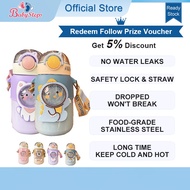 BABYSTEPS Cawan termos dengan botol jerami tahan air termos air panas air botol botol air botol air 