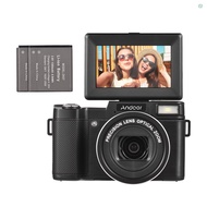 Andoer CD-R5 4K Digital Camera Digital Video Camera Camcorder 48MP 3.0 Inch IPS Foldable Screen 5X O