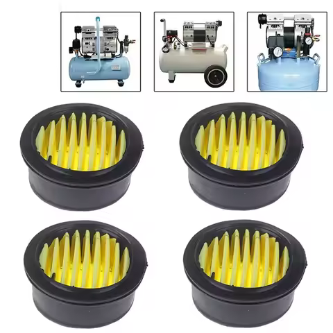 4Pcs Air Compressor Filter Element Silencer Muffler Filter Vacuum Cleaner Pump Element Inside Air Fi