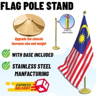 Flag Pole with Stand 210/260cm Indoor Flag Stand Pole Silver/gold Company Office Flag Exhibition Fla