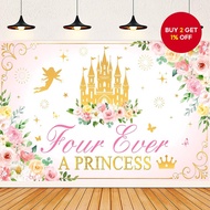 Four Ever Birthday Decorations - "4 Ever a Princess" Themed Party Supplies