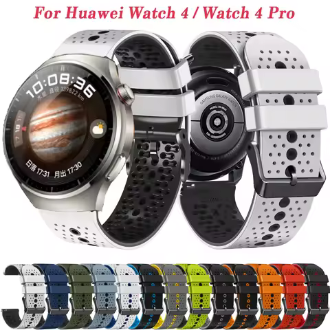 22mm Silicone Watchband For Huawei Watch 4 Pro/GT 2 GT3 Pro 46mm Bracelet Correa Sport Strap GT Runn