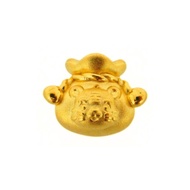 CHOW TAI FOOK 999 Pure Gold Zodiac Tiger Charm - Money Bag R28482