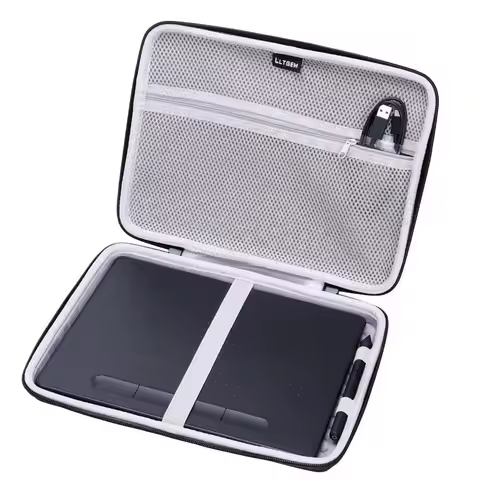 LTGEM EVA Hard Case Fit for Wacom Intuos Wireless Graphic Medium Tablet, Size 10.4"x 7.8" (CTL6100)
