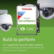 Toshiba S300 Surveillance CCTV 2TB/4TB 3.5" - Internal Hard Drive