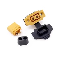Amass XT60BE-M Battery Connector XT60 Male Plug Gold-plated XT60 Mountable Connector Yellow Socket O