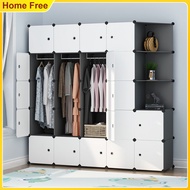 Wardrobe Almari Baju Rak Baju Cloth Storage Rack Cabinet 8 - 12 Cube Clothes Organization Almari Baju Plastik 衣橱