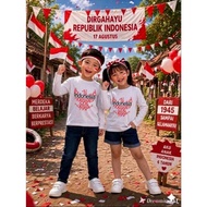 a.S_STORE99 - INDEPENDENCE LONG-SLEEVED BABY & CHILDREN'S T-SHIRTS - INDONESIAN AUGUST 17TH CHILDREN
