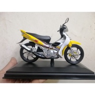 Yamaha 125ZR Kuning Sabit Replika Custom Diecast Model