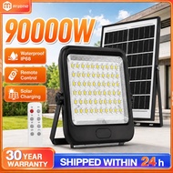 Lampu solar outdoor 90000W waterproof IP68 LED Lens Solar Spotlight lampu solar Street light 2026