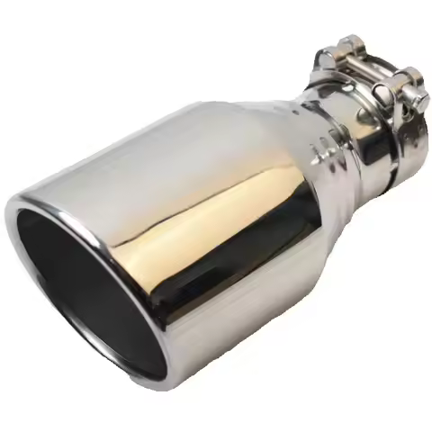 Universal Diesel Truck Exhaust Tip 304 Stainless Steel 4 Inch X 9 Inch Outlet Overall Length Fits 2.