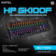in stock HP GK100F Real Mechanical Keyboard Wired Mixed Backlight Gaming Keyboard Anti-conflict Keyb