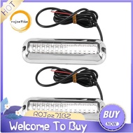 2Pcs 42LED Boat Drain Light Boat Transom Light Blue Underwater Pontoon Marine Light